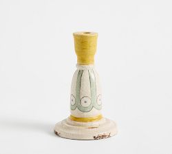Ornate Hand-Painted Taper Holder