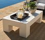 Pomona Concrete Chunky Leg Rectangular Outdoor Coffee Table (50&quot;)