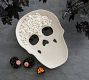 Figural Skull Stoneware Condiment Server