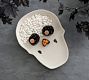 Figural Skull Stoneware Condiment Server