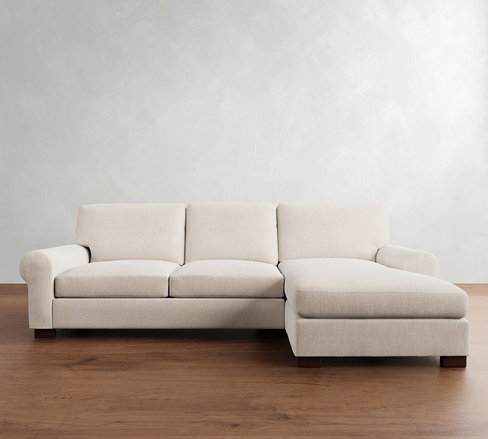 Turner Roll Arm Chaise Sectional (107&quot;&ndash;132&quot;)