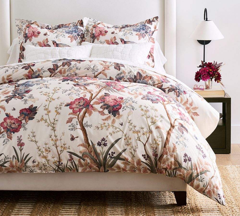 Piper Floral Percale Duvet Cover