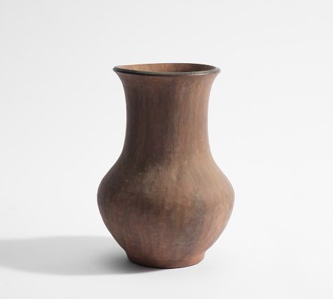 Large Brown Vase - 11.75"H