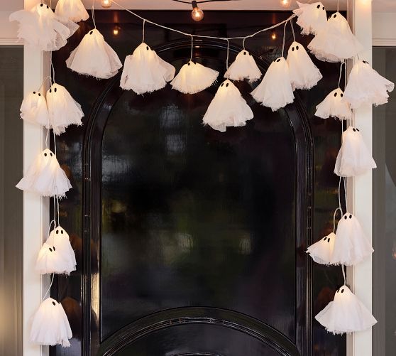 Lit Ghost String Lights