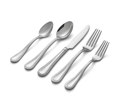 Adele Beaded Flatware, 5-Piece Set