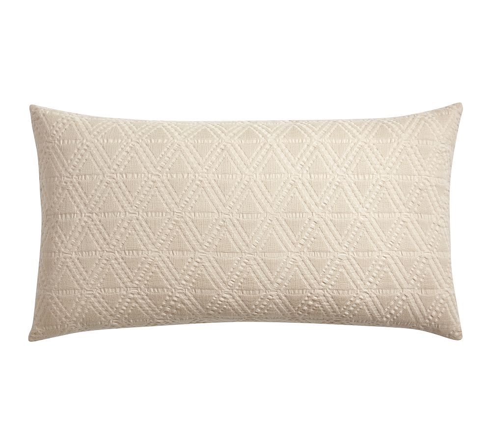 Diamond Matelasse Sham - Oatmeal, King