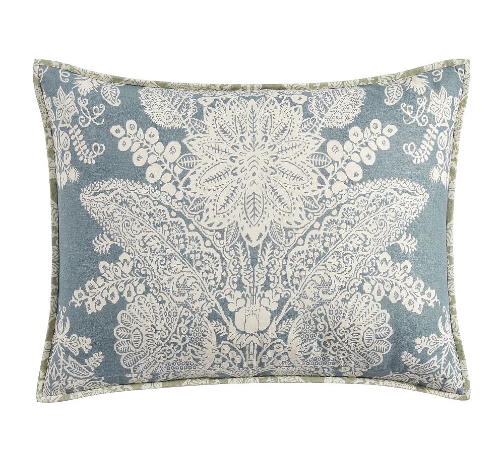 Kravet Heirloom Damask Reversible Quilted Sham