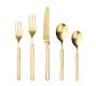 Fantasia Italian Stainless Steel Ice Gold Flatware Set