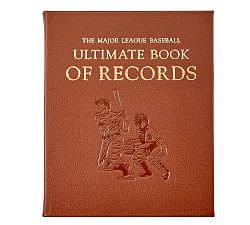 MLB: Ultimate Book of Records Leather-Bound Book