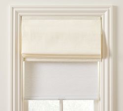 Custom Emery Linen Dual Roman Blackout Shade