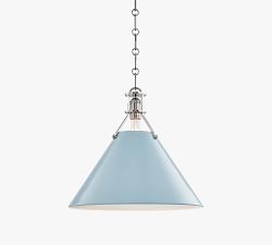Jocelyn Flared Metal Pendant (10&quot;-16&quot;)