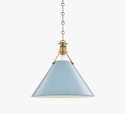 Jocelyn Flared Metal Pendant (10&quot;-16&quot;)
