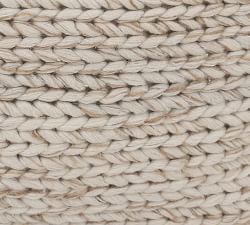 Sweater Knit Pouf