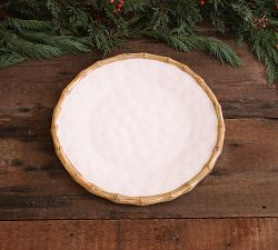 Bamboo Outdoor Melamine Round Platter