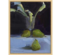 Calla Lillies Still Life Framed Canvas