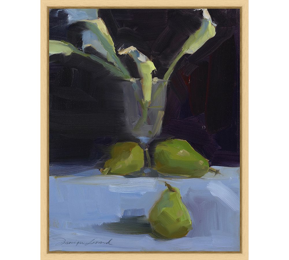 Calla Lillies Still Life Framed Canvas