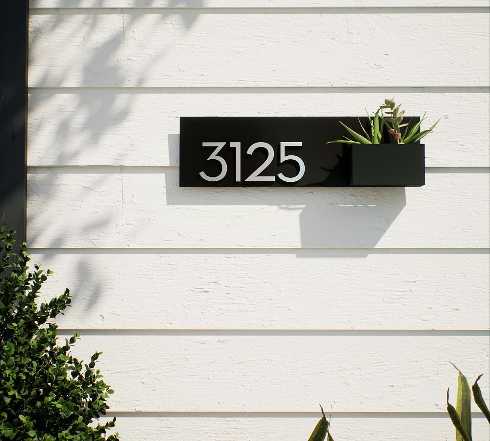 Post &amp; Porch Vista View Address Planter