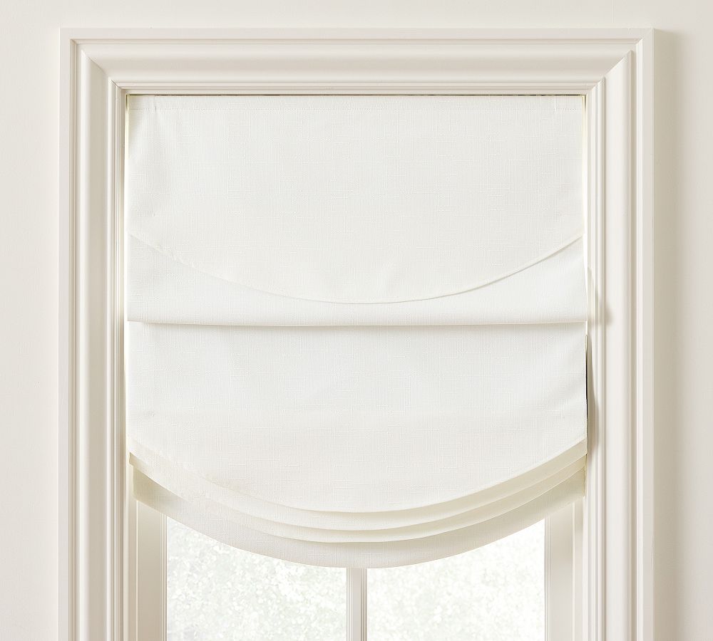 Custom Curve Roman Blackout Shade