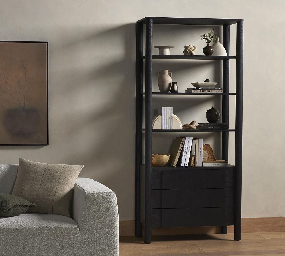 Trisha Open Bookcase with Drawers (38&quot;)