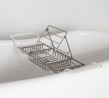 Nia Stainless Steel Bathtub Caddy, Brushed Nickel