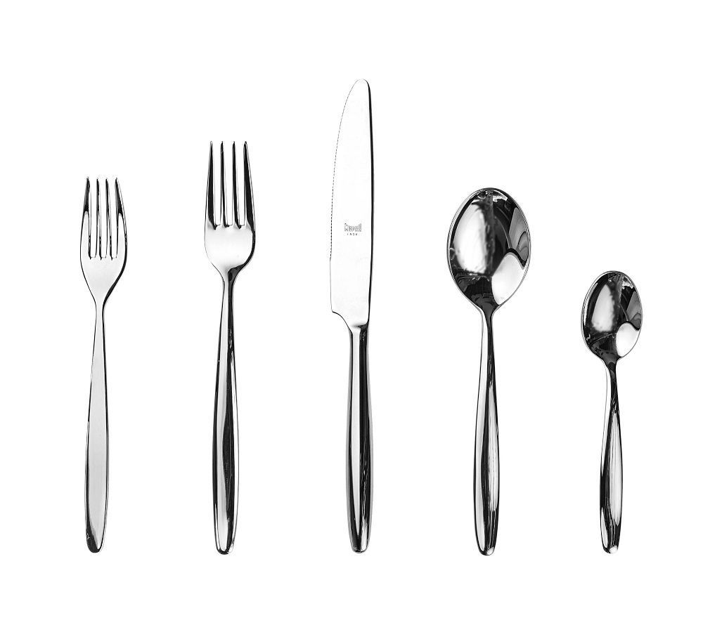 Acqua Italian Stainless Steel 5-Piece Flatware Set - Mirror