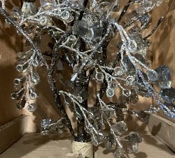 Open Box: Handcrafted Faceted Mirror Tree Decorative Object