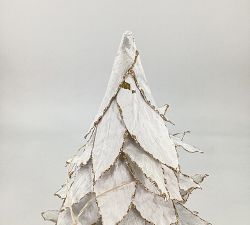 Open Box: Artisan-Crafted Gilded Decorative Leaf Tree