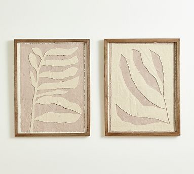 Collaged Botanical Canvas Wall Art