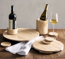 Travertine Marble Lazy Susan