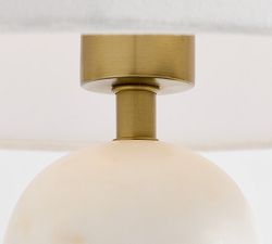 Marlo Marble Table Lamp (19&quot;-26&quot;)