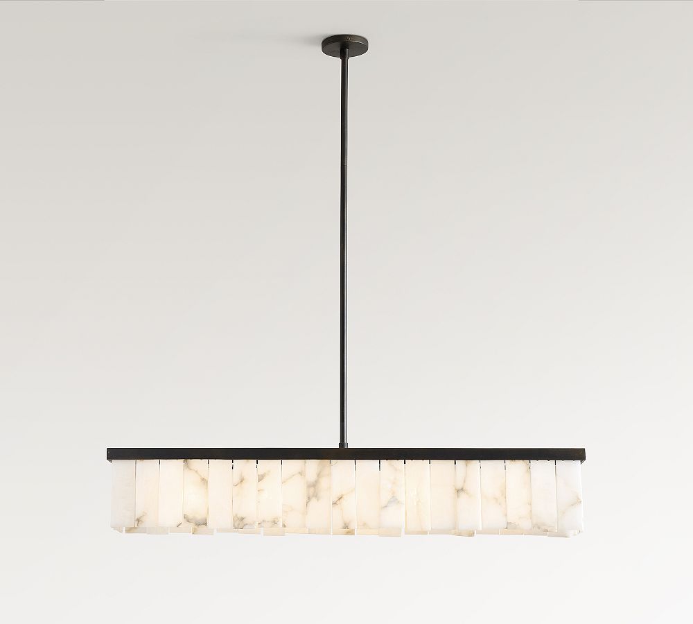 Windham Alabaster Linear Chandelier (49&quot;)