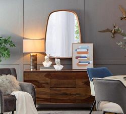 Alvar Curved Wood Mirrors