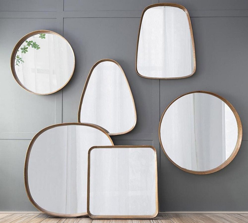Alvar Curved Wood Mirrors