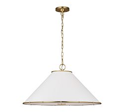 Aliana Metal Round Pendant (22&quot; - 28&quot;)