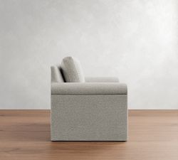 Cameron Modern Roll Arm Slipcovered Chair and a Half