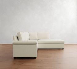 Cameron Modern Roll Arm 3-Piece Bumper Sectional (100&quot;)
