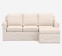 Cameron Roll Arm Slipcovered Reversible Chaise Sectional (88&quot;)