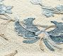 Liana Crewel Embroidered Cotton/Linen Table Throw