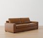 Big Sur Square Arm Leather Sofa (76&quot;-105&quot;)