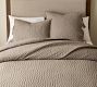 Pick-Stitch Handcrafted Cotton/Linen Quilted Sham