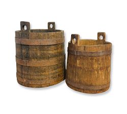 Found Wine Barrel Planter