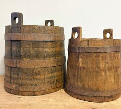 Found Wine Barrel Planter