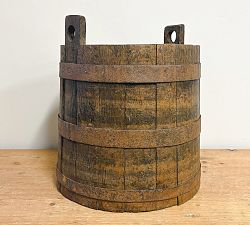 Found Wine Barrel Planter