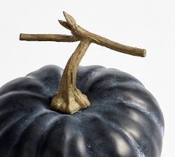 Faux Black Pumpkins