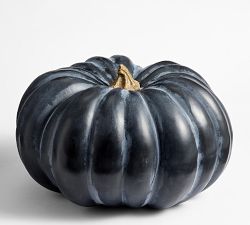 Faux Black Pumpkins