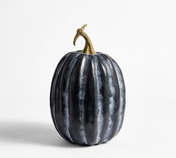 Faux Black Pumpkins