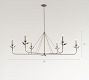 Botanical Forged Iron Chandelier (65&quot;)