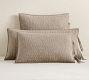 Pick-Stitch Handcrafted Cotton/Linen Quilted Sham