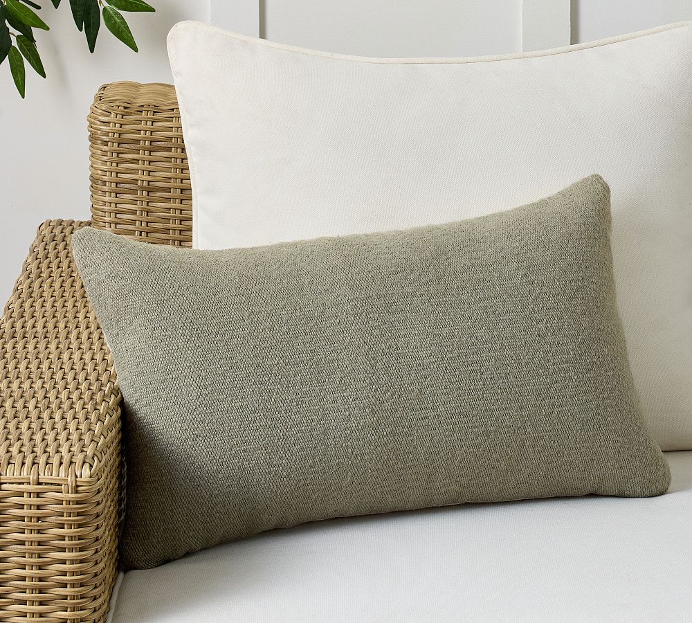 Modern Farmhouse Outdoor Lumbar Pillow
