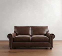 Webster Leather Sofa (74&quot;&ndash;95&quot;)